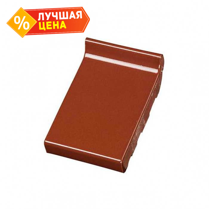 Клинкерный водоотлив Terca Light brown глазурованный, 160х105х30 мм