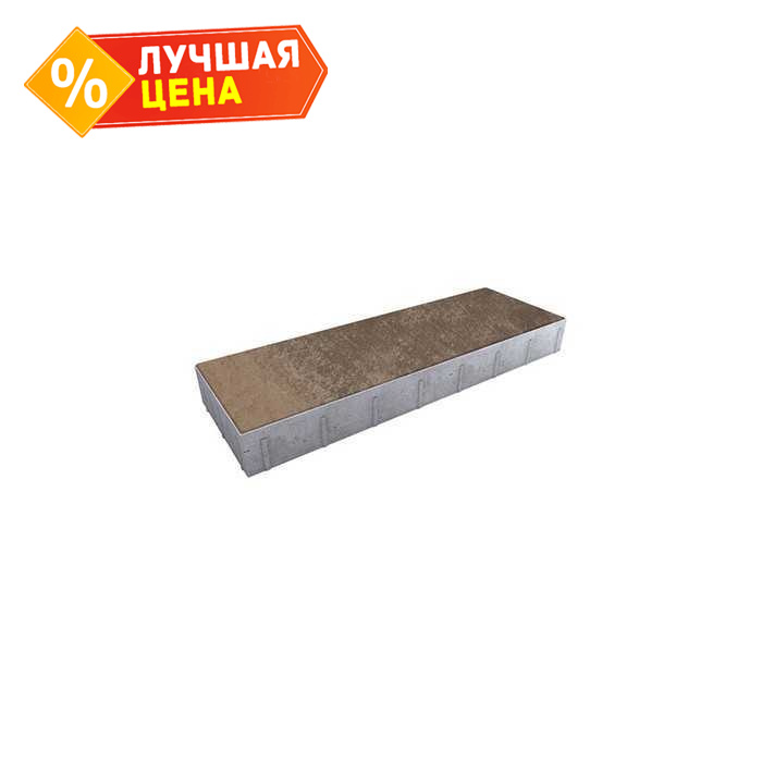 Плитка тротуарная Прямоугольник (Ла-Линия) Б.12.П.8 Листопад гладкий Хаски, 750х250х80 мм
