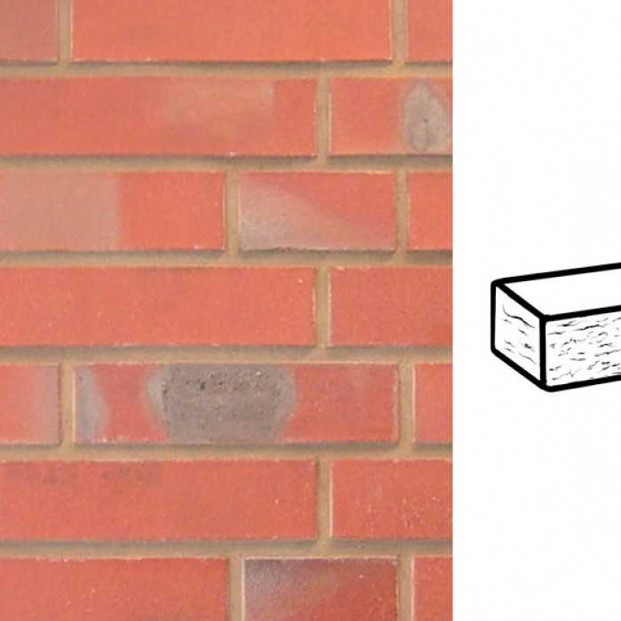 Кирпич клинкерный Muhr 03 K Naturrot Kohle рустик, 240х115х71 мм