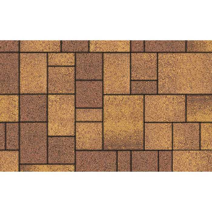 Плитка тротуарная Мюнхен Б.2.Ф.6см Листопад гранит Осень